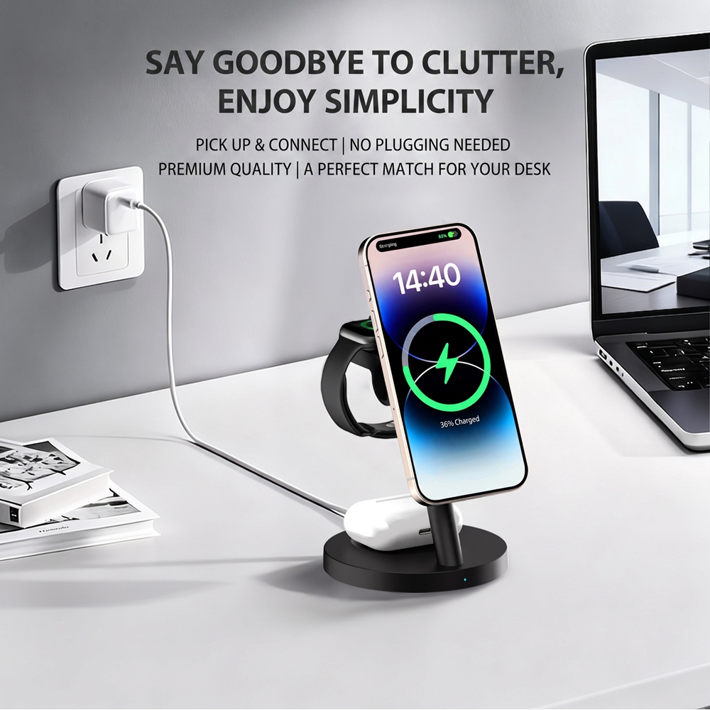 3in1 Qi2.2 25W Fast Wireless C - Wireless Charger 3 In 1 ulasan dan harga