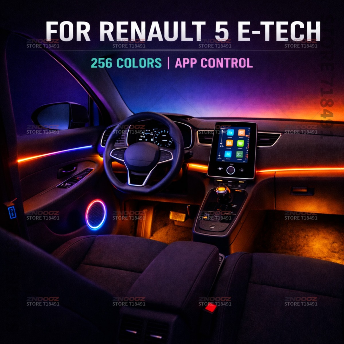 22in1 RGB Car Interior Acrylic - Tech Accessories Renault ulasan dan harga