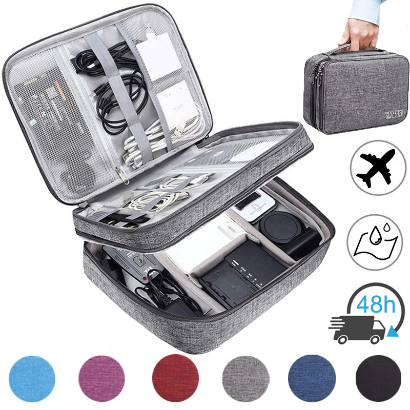 Cable Storage Bag Waterproof D - Tech Accessories Wholesale ulasan dan harga