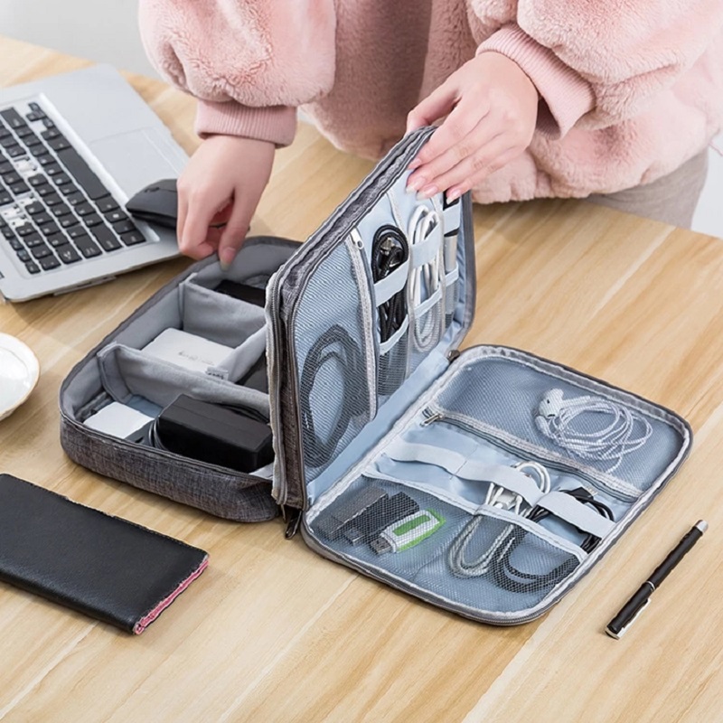 Cable Storage Bag Waterproof D - Tech Accessories Wholesale ulasan dan harga