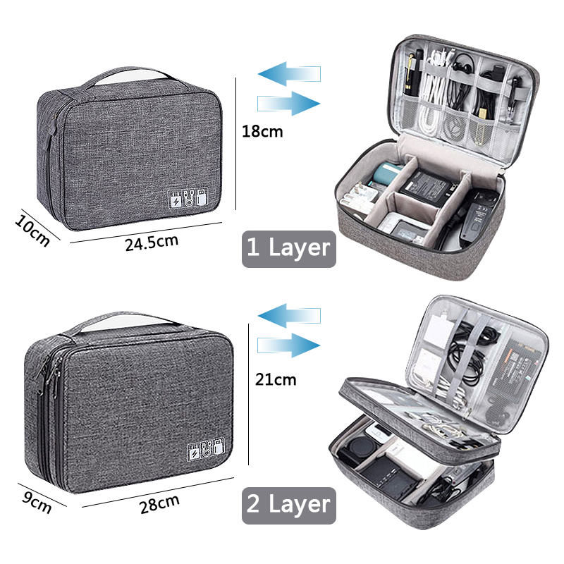 Cable Storage Bag Waterproof D - Tech Accessories Wholesale ulasan dan harga