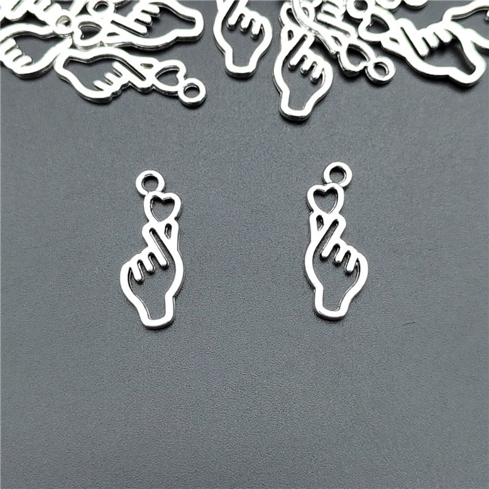 10-100pcs Finger Heart Diy Jew - Y2K Tech Accessories ulasan dan harga