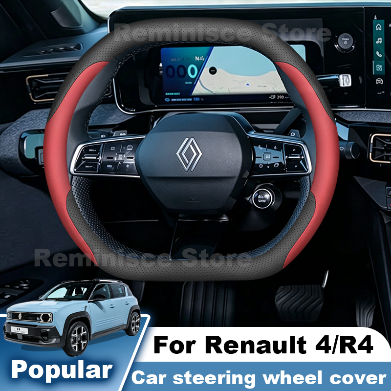 Leather Car Steering Wheel Cov - Tech Accessories Renault ulasan dan harga