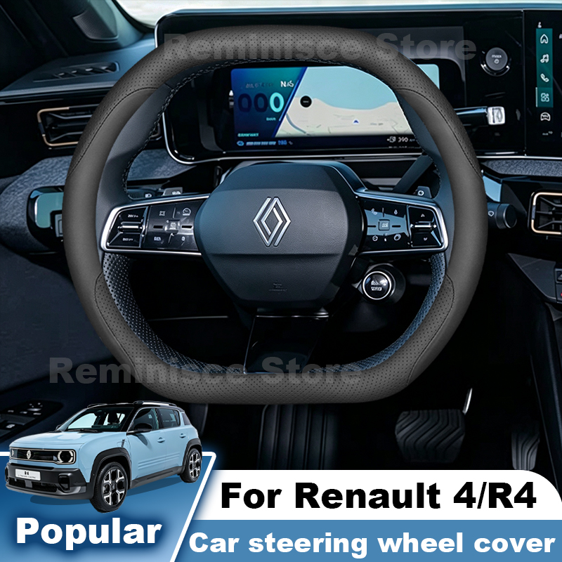 Leather Car Steering Wheel Cov - Tech Accessories Renault ulasan dan harga