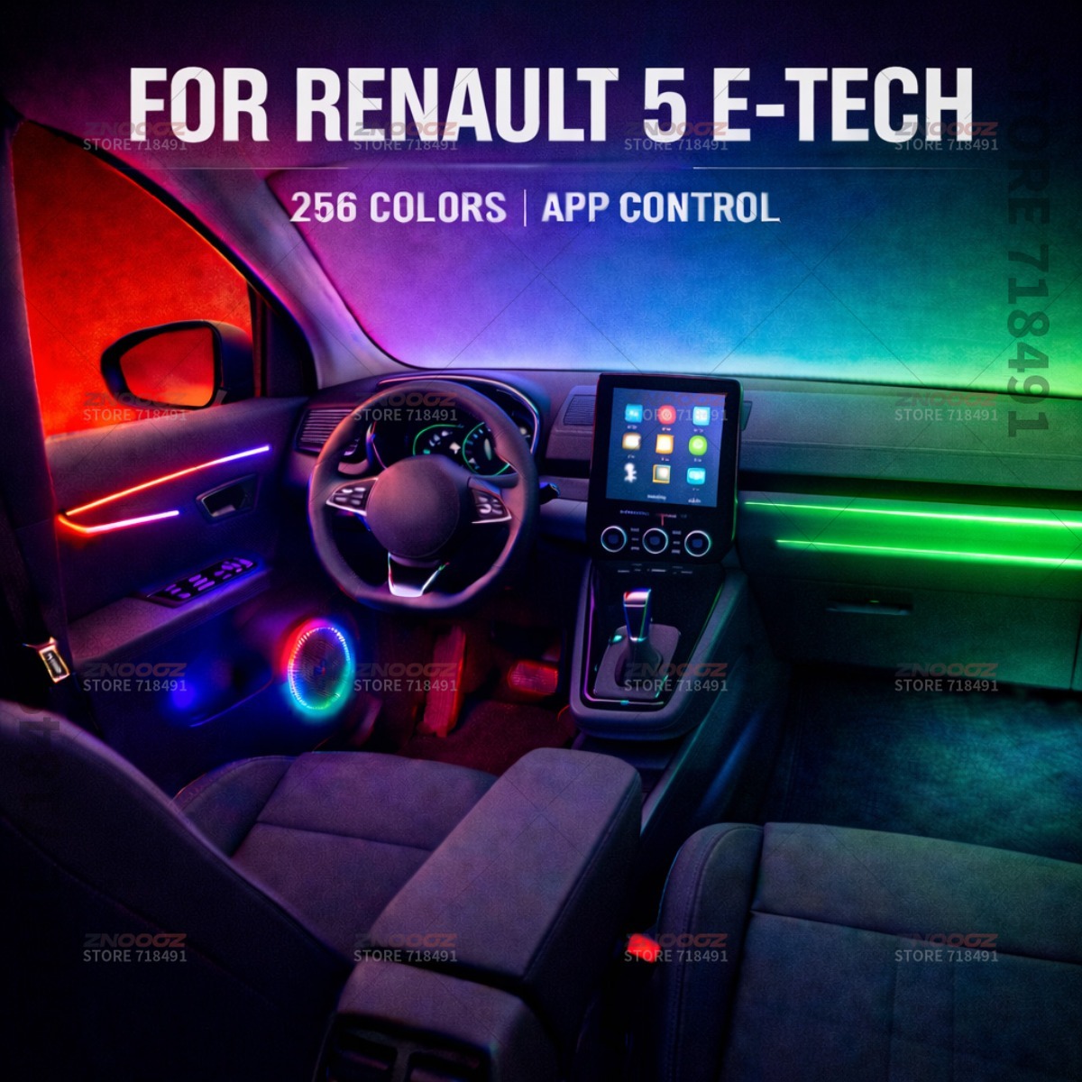 22in1 RGB Car Interior Acrylic - Tech Accessories Renault ulasan dan harga