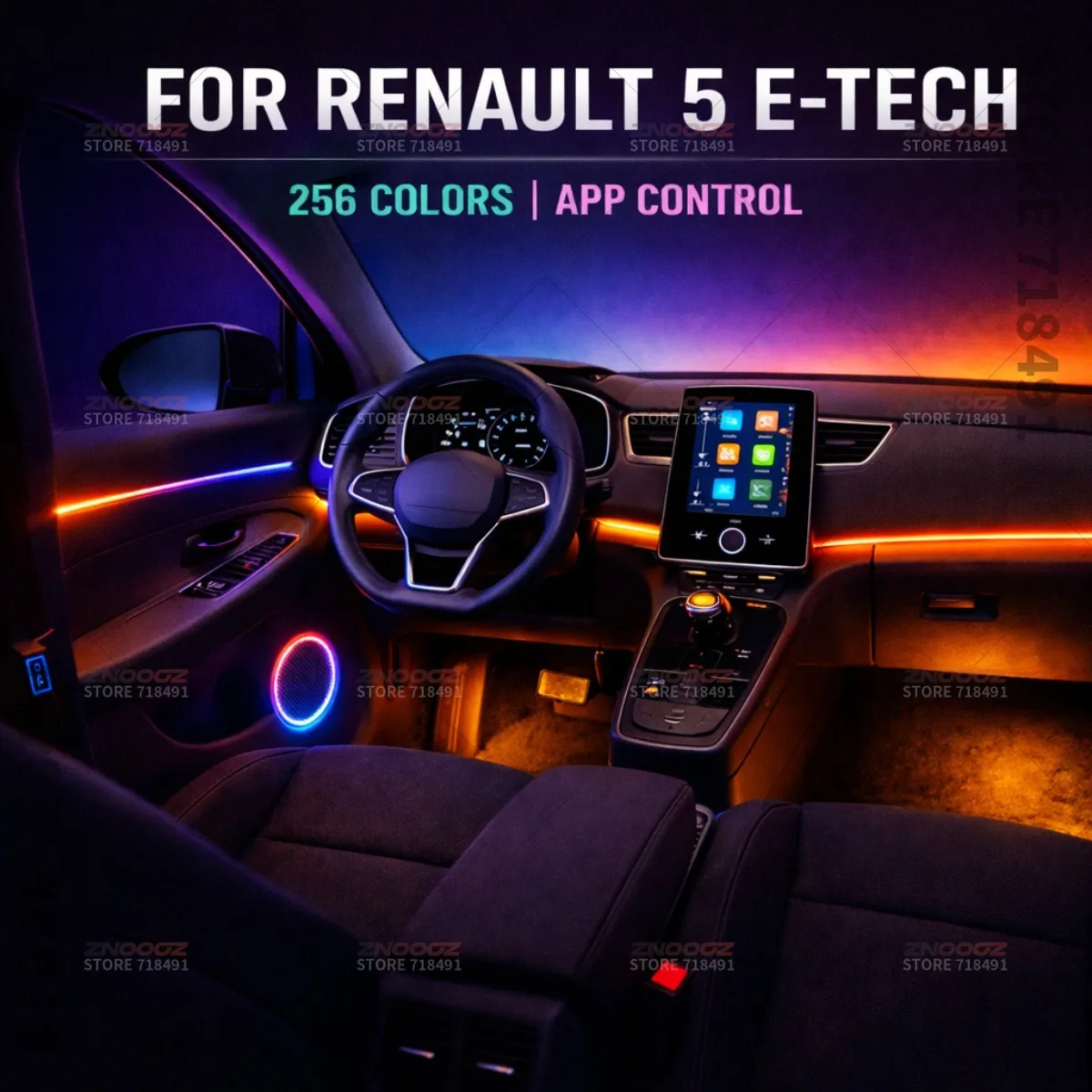 22in1 RGB Car Interior Acrylic - Tech Accessories Renault ulasan dan harga