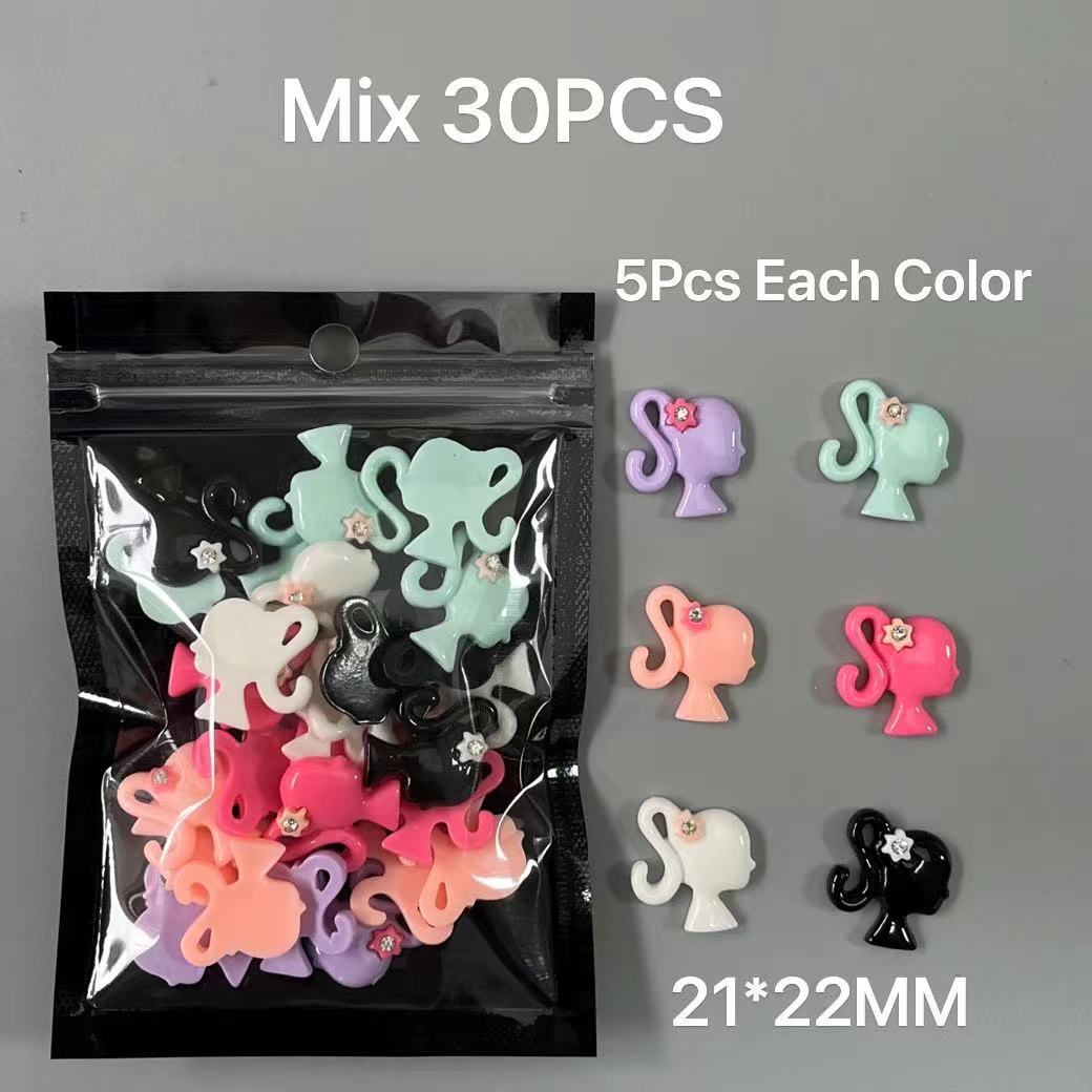 Cute Cartoon Resin Candy Glitt - Y2K Tech Accessories ulasan dan harga