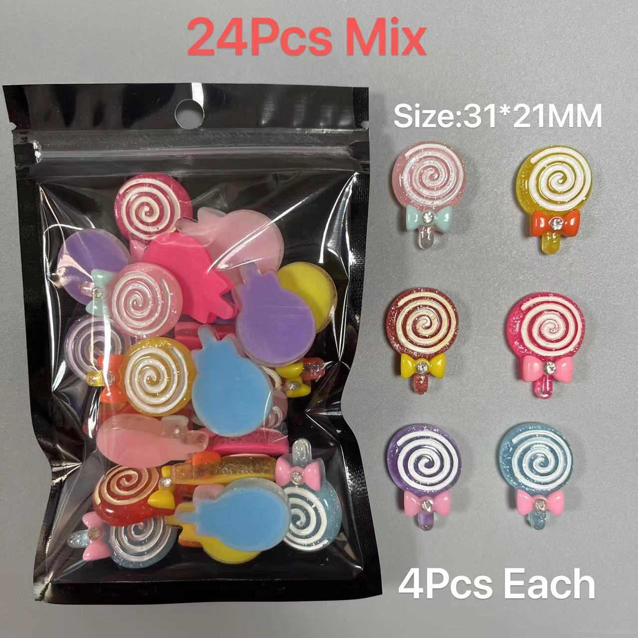 Cute Cartoon Resin Candy Glitt - Y2K Tech Accessories ulasan dan harga