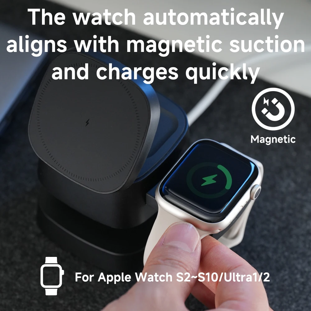 Magnetic 3 in 1 Wireless Charg - Wireless Charger 3 In 1 ulasan dan harga