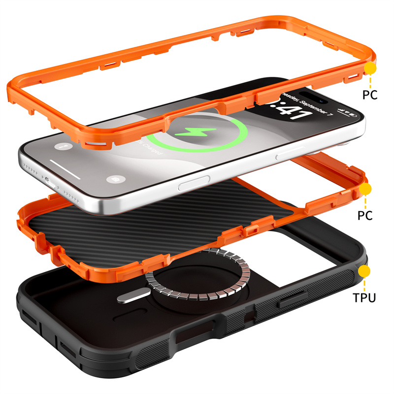 3IN1 Rugged Armor Shockproof O - Wireless Charger 3 In 1 ulasan dan harga