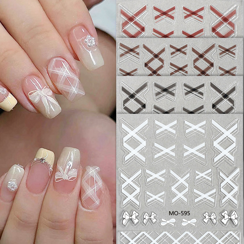 1pc White Bowknot Nail Art Dec - Y2K Tech Accessories ulasan dan harga