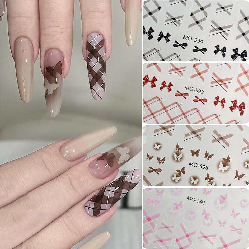 1pc White Bowknot Nail Art Dec - Y2K Tech Accessories ulasan dan harga