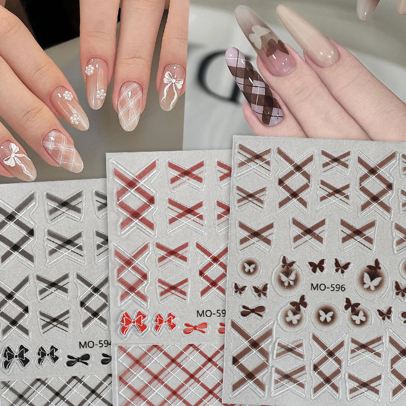 1pc White Bowknot Nail Art Dec - Y2K Tech Accessories ulasan dan harga