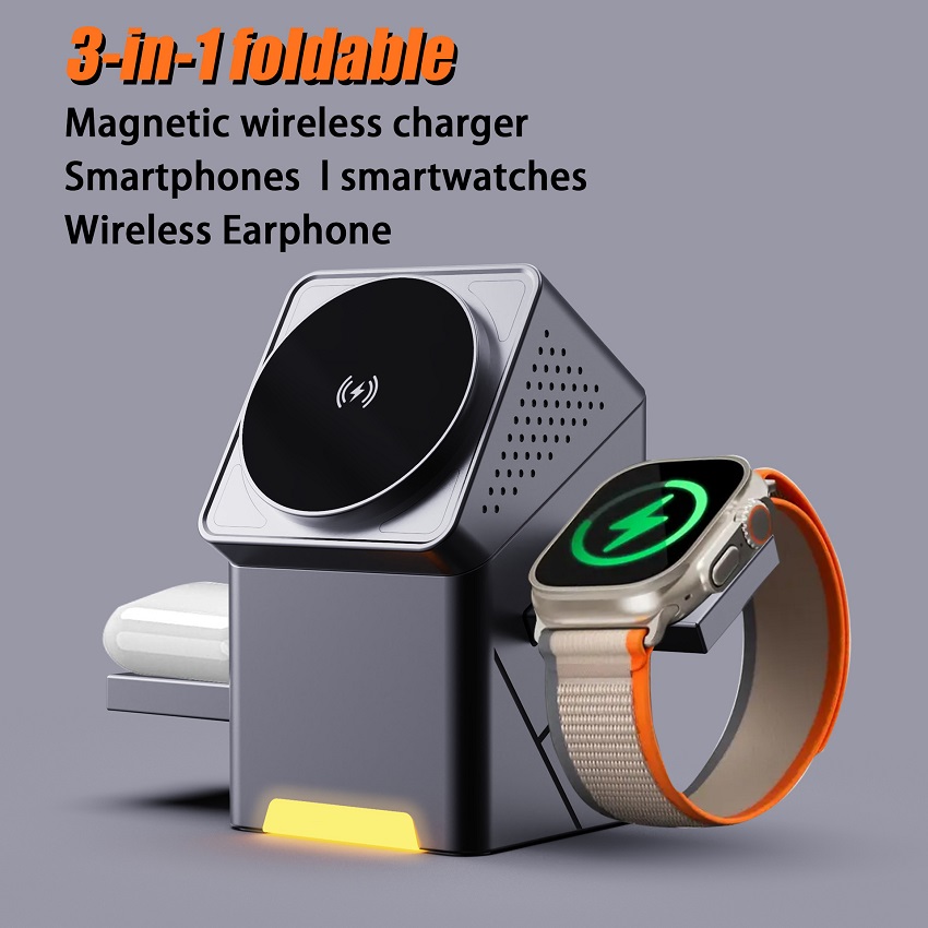 3 in 1 Magnetic Wireless Charg - Wireless Charger 3 In 1 ulasan dan harga