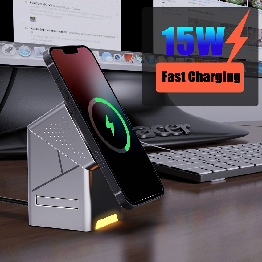 3 in 1 Magnetic Wireless Charg - Wireless Charger 3 In 1 ulasan dan harga